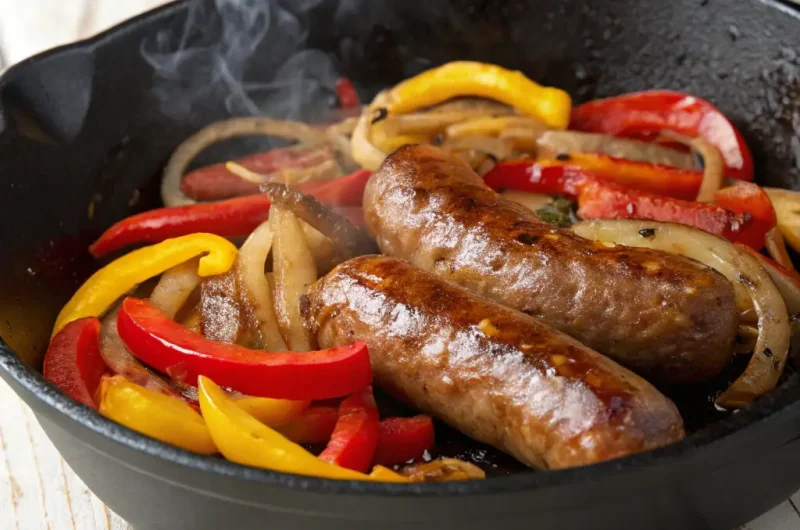 Easy Sheet Pan Sausage and Peppers Recipe