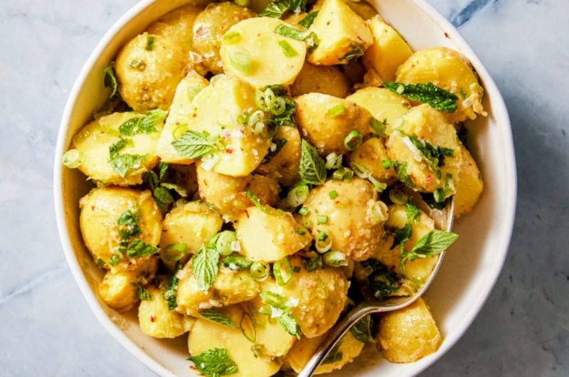 Zesty Lemon Potato Salad with Fresh Mint